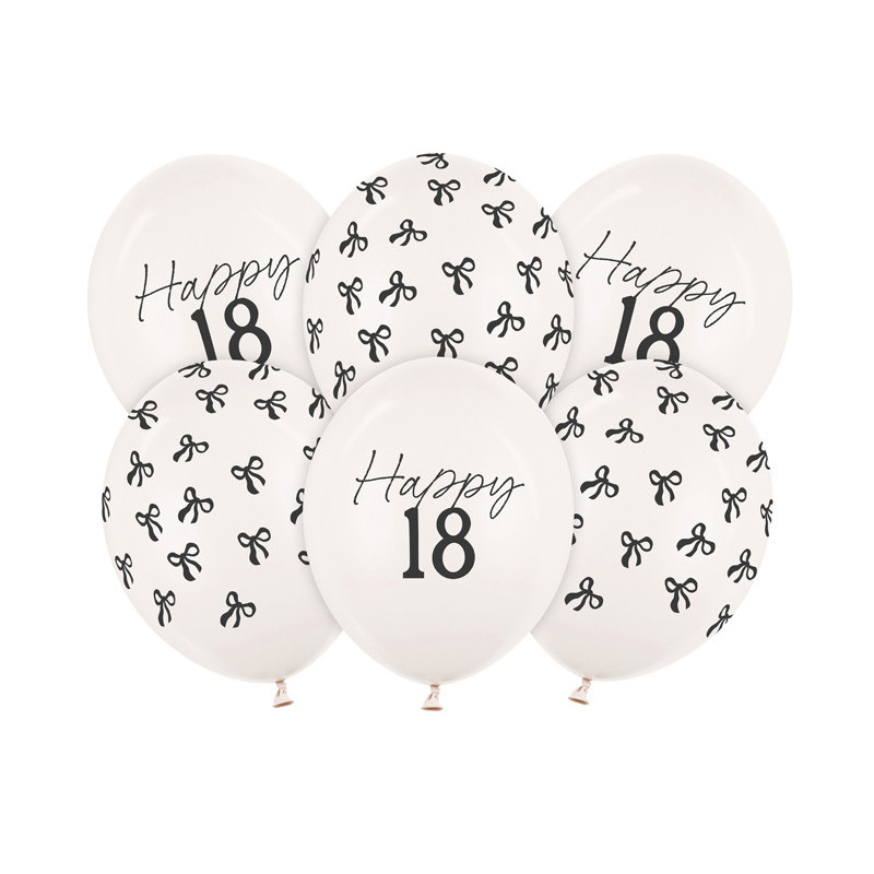 Balloons 30 cm, 18, Pastel Off-white (1 pkt / 6 pc.) Balloons 30 cm, 18, Pastel Off-white (1 pkt / 6 pc.)