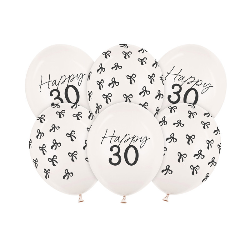 Balloons 30 cm, 30, Pastel Off-white (1 pkt / 6 pc.) Balloons 30 cm, 30, Pastel Off-white (1 pkt / 6 pc.)