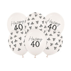 Balloons 30 cm, 40, Pastel Off-white (1 pkt / 6 pc.) Balloons 30 cm, 40, Pastel Off-white (1 pkt / 6 pc.)