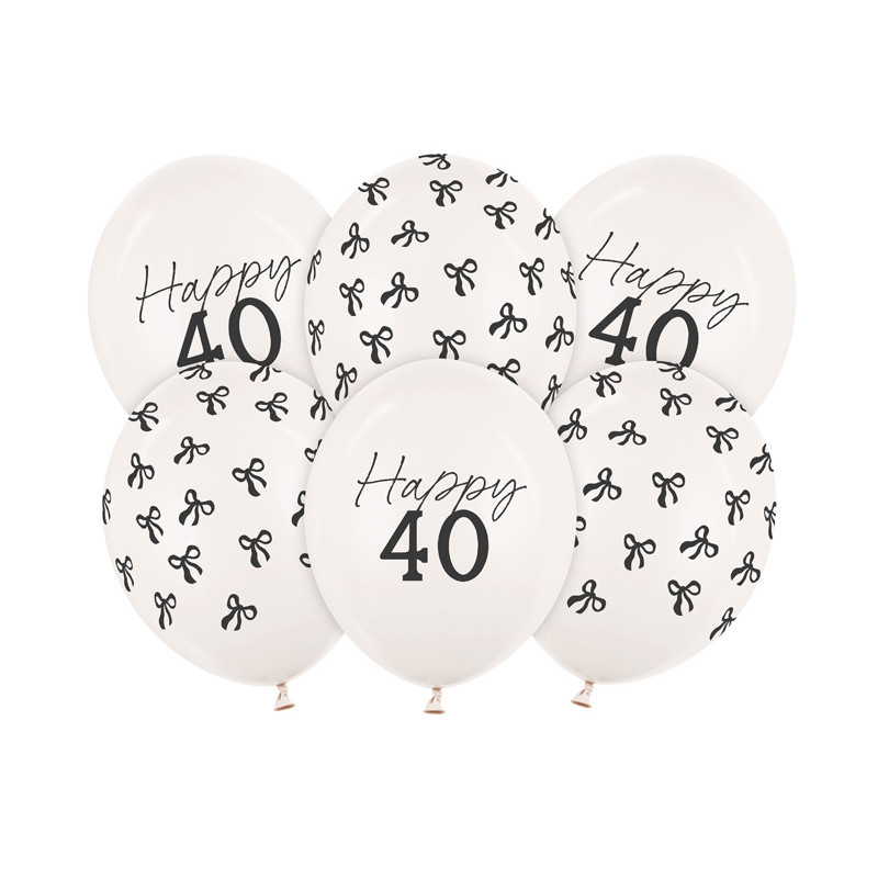 Balloons 30 cm, 40, Pastel Off-white (1 pkt / 6 pc.) Balloons 30 cm, 40, Pastel Off-white (1 pkt / 6 pc.)