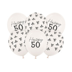 Balloons 30 cm, 50, Pastel Off-white (1 pkt / 6 pc.) Balloons 30 cm, 50, Pastel Off-white (1 pkt / 6 pc.)