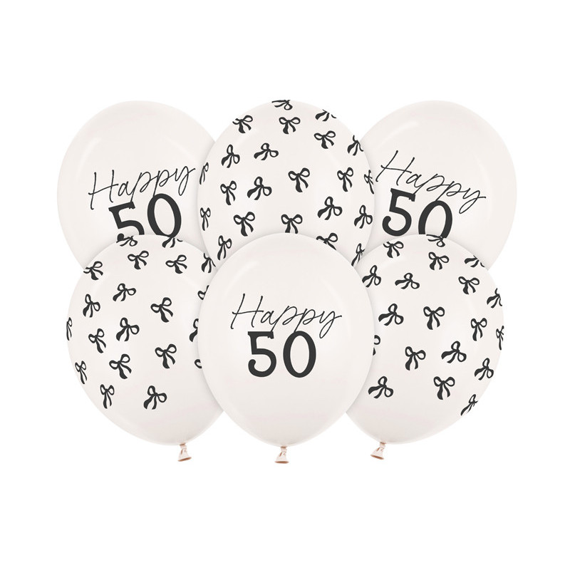 Balloons 30 cm, 50, Pastel Off-white (1 pkt / 6 pc.) Balloons 30 cm, 50, Pastel Off-white (1 pkt / 6 pc.)