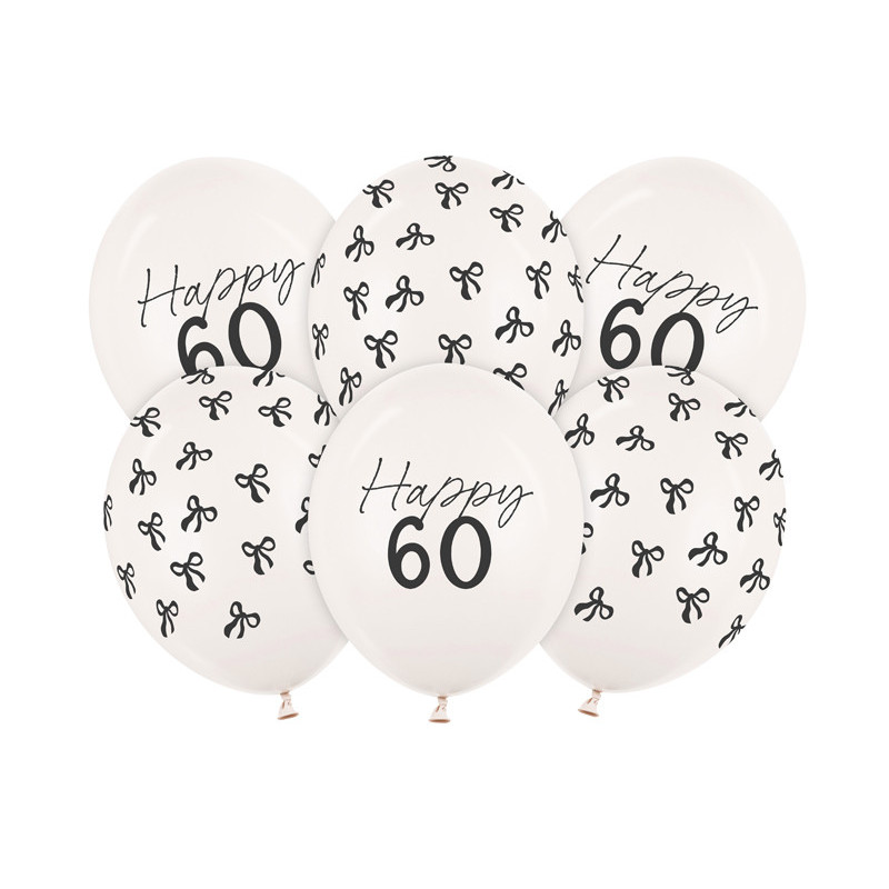 Balloons 30 cm, 60, Pastel Off-white (1 pkt / 6 pc.) Balloons 30 cm, 60, Pastel Off-white (1 pkt / 6 pc.)