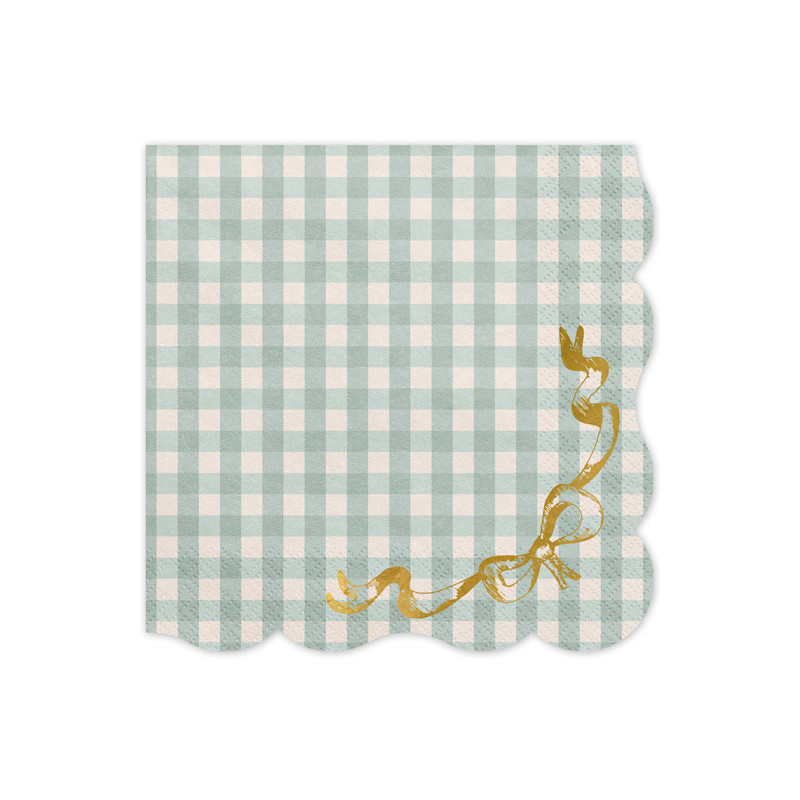 Checkered Napkins with Bow, 33x33 cm, mix (1 pkt / 12 pc.) Checkered Napkins with Bow, 33x33 cm, mix (1 pkt / 12 pc.)