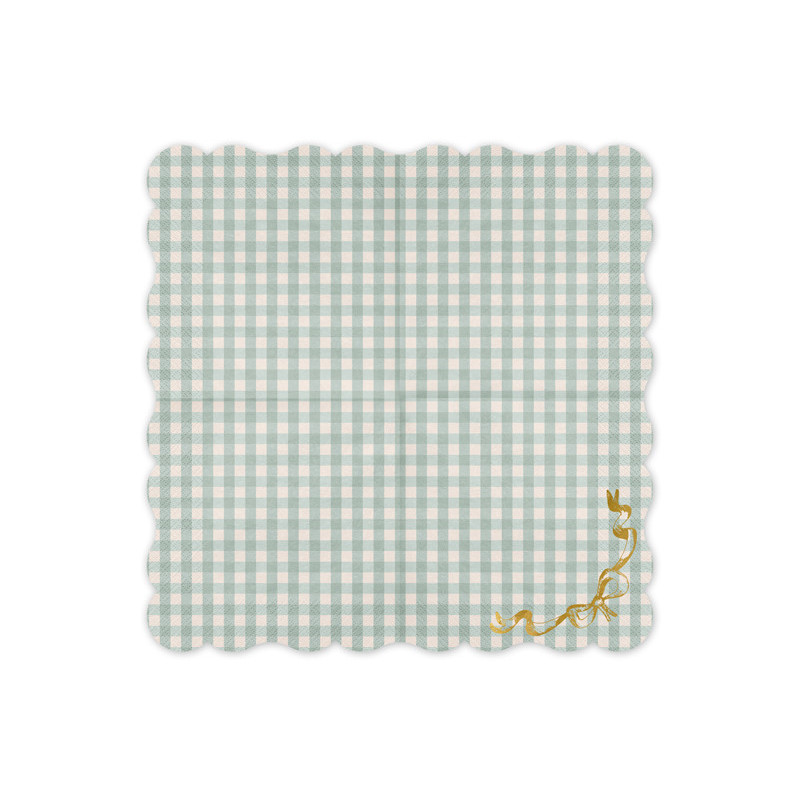 Checkered Napkins with Bow, 33x33 cm, mix (1 pkt / 12 pc.) Checkered Napkins with Bow, 33x33 cm, mix (1 pkt / 12 pc.)