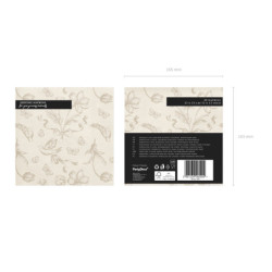 Napkins Flowers, 33x33, mix (1 pkt / 12 pc.) Napkins Flowers, 33x33, mix (1 pkt / 12 pc.)