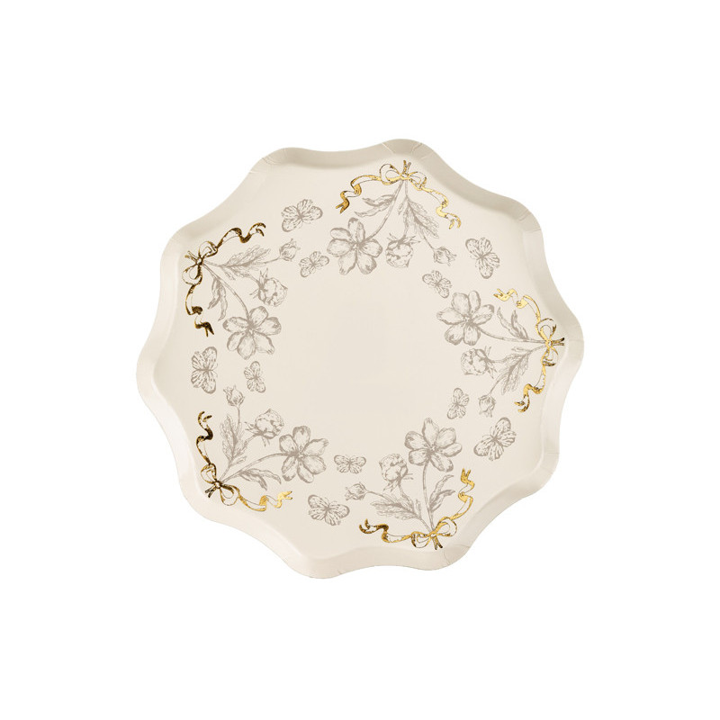 Plates Flowers, 20 cm, mix (1 pkt / 6 pc.) Plates Flowers, 20 cm, mix (1 pkt / 6 pc.)
