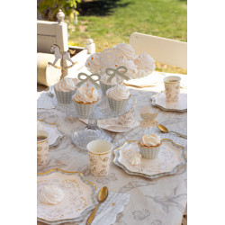 Plates Flowers, 20 cm, mix (1 pkt / 6 pc.) Plates Flowers, 20 cm, mix (1 pkt / 6 pc.)