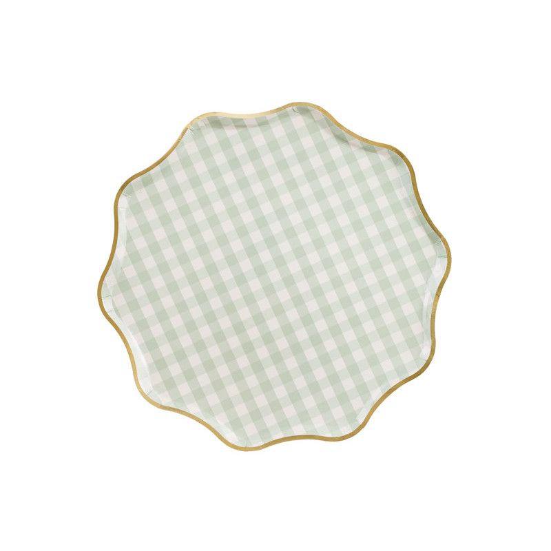 Plates Checkered, 23 cm, mix (1 pkt / 6 pc.) Plates Checkered, 23 cm, mix (1 pkt / 6 pc.)