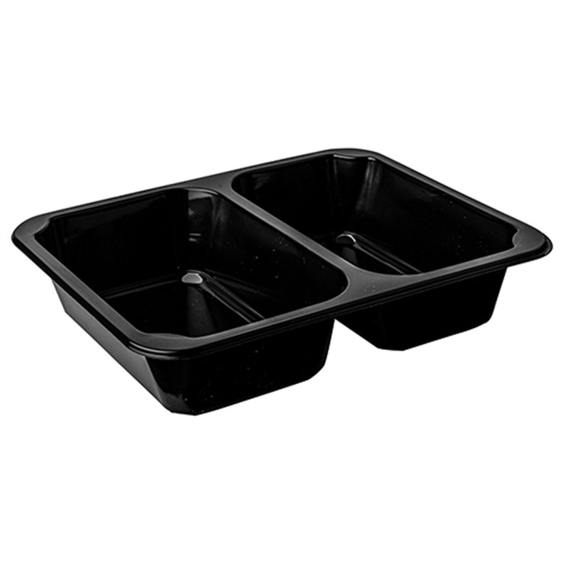 50 stk Gourmet bakker 2-delt - Sort 227x178x50 - 1350 ml 50 stk Gourmet bakker 2-delt - Sort 227x178x50 - 1350 ml