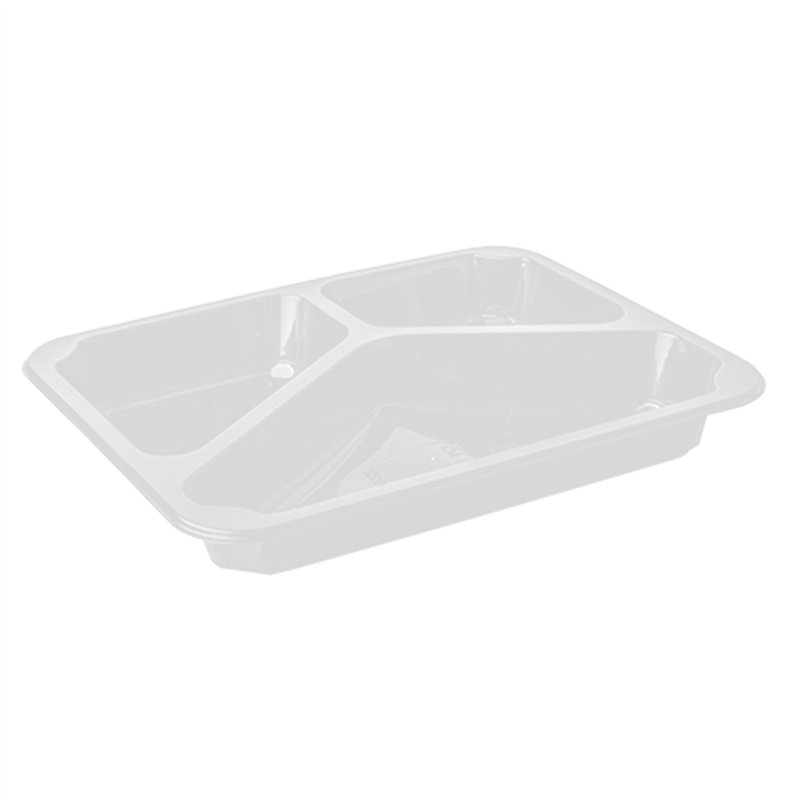 50 stk Gourmet bakker 3-rums - Hvid 227x178x30 - 800 ml 50 stk Gourmet bakker 3-rums - Hvid 227x178x30 - 800 ml