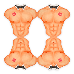 10 stk. Servietter til en polterabend, Servietter formet som en mandlig torso. 10 stk. Servietter til en polterabend, Servietter formet som en mandlig torso.