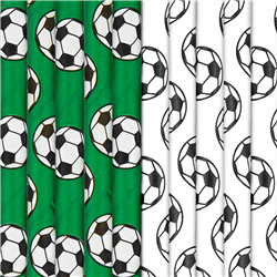 10 stk Knæksugerør Papir Fodbold tema 10 stk Knæksugerør Papir Fodbold tema