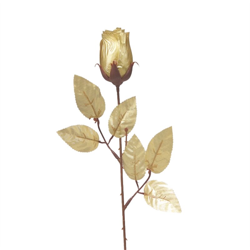 1 stk. Guldfarvet Kunstrose – Elegance og Holdbarhed, 54 cm – Ideel til Festdekoration 1 stk. Guldfarvet Kunstrose – Elegance og Holdbarhed, 54 cm – Ideel til Festdekoration