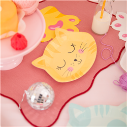 6 stk Paptallerken kat 20,5 x 15 cm 6 stk Paptallerken kat 20,5 x 15 cm