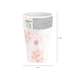6 stk Kitty Krus - Farverigt Mix med Tegneseriekatte, PE-coated Pap 220ml - Perfekt til Børnefest 6 stk Kitty Krus - Farverigt Mix med Tegneseriekatte, PE-coated Pap 220ml - Perfekt til Børnefest