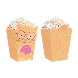 6 stk. Popcornboks Katte Tema Mixfarver – Perfekt til Børnefødselsdag & Fest 8,5x13,5 cm 6 stk. Popcornboks Katte Tema Mixfarver – Perfekt til Børnefødselsdag & Fest 8,5x13,5 cm