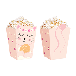 6 stk. Popcornboks Katte Tema Mixfarver – Perfekt til Børnefødselsdag & Fest 8,5x13,5 cm 6 stk. Popcornboks Katte Tema Mixfarver – Perfekt til Børnefødselsdag & Fest 8,5x13,5 cm