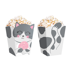 6 stk. Popcornboks Katte Tema Mixfarver – Perfekt til Børnefødselsdag & Fest 8,5x13,5 cm 6 stk. Popcornboks Katte Tema Mixfarver – Perfekt til Børnefødselsdag & Fest 8,5x13,5 cm