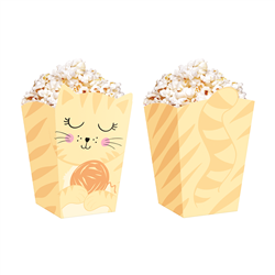 6 stk. Popcornboks Katte Tema Mixfarver – Perfekt til Børnefødselsdag & Fest 8,5x13,5 cm 6 stk. Popcornboks Katte Tema Mixfarver – Perfekt til Børnefødselsdag & Fest 8,5x13,5 cm