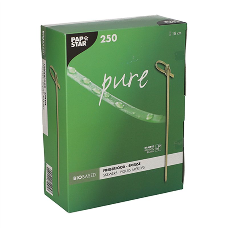 250 stk Cocktailpinde spyd bambus 18 cm 250 stk Cocktailpinde spyd bambus 18 cm
