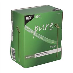 250 stk Cocktailpinde spyd bambus 10 cm 250 stk Cocktailpinde spyd bambus 10 cm