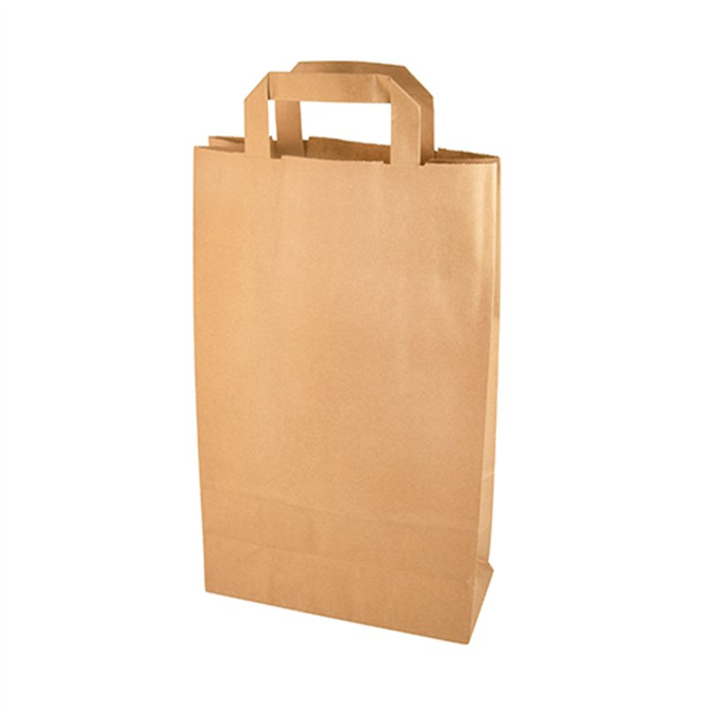 50 stk. Brun Papirpose med Hank 7 L – Stærk til Takeaway & Dagligvarer 36x22x10 cm 50 stk. Brun Papirpose med Hank 7 L – Stærk til Takeaway & Dagligvarer 36x22x10 cm