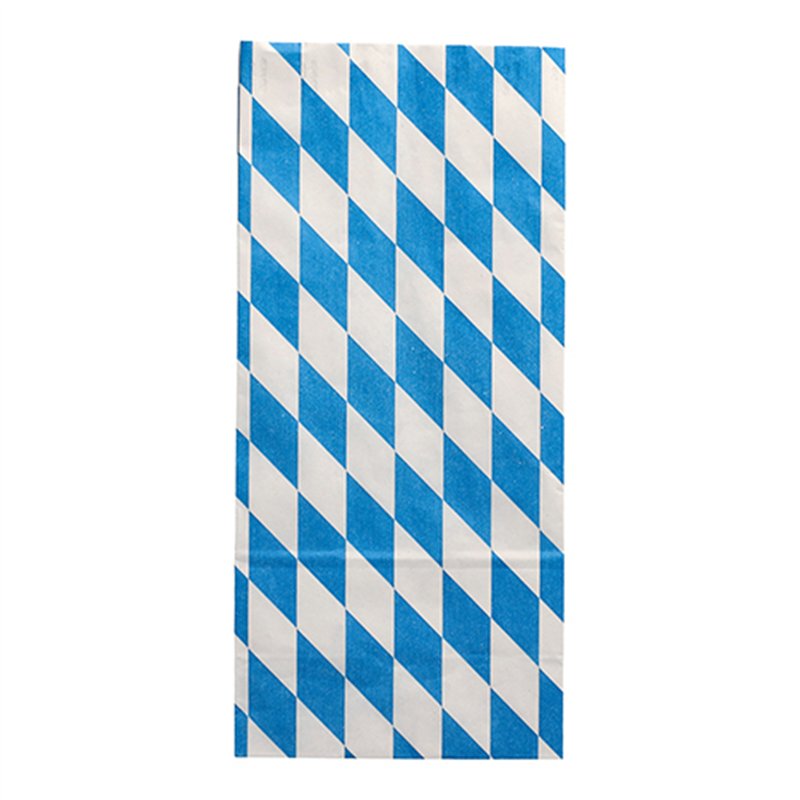 100 Stk Kylingeposer med alu-indlæg – Bayersk blå - Oktoberfest 28x13x8 cm 100 Stk Kylingeposer med alu-indlæg – Bayersk blå - Oktoberfest 28x13x8 cm