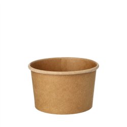 25 stk Miljøvenlig suppekop / isbæger 230 ml brun, komposterbar 25 stk Miljøvenlig suppekop / isbæger 230 ml brun, komposterbar