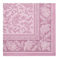20 stk. Lilla Luksus Middagsservietter - Ornamenter Airlaid Elegance 40x40 cm 20 stk. Lilla Luksus Middagsservietter - Ornamenter Airlaid Elegance 40x40 cm