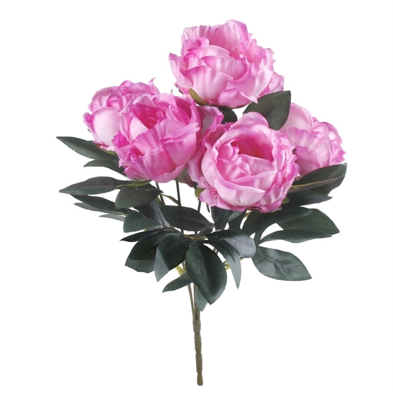 1 stk. Buket af Kunstige Peonia Pink – 5 Hoveder, længde 42 cm 1 stk. Buket af Kunstige Peonia Pink – 5 Hoveder, længde 42 cm