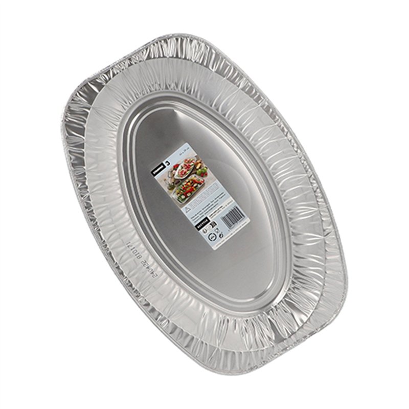 3 stk. Elegante Ovale Aluminiumsfade – Ideelle til Festbuffet 43x29 cm 3 stk. Elegante Ovale Aluminiumsfade – Ideelle til Festbuffet 43x29 cm