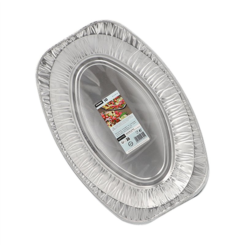 3 stk. Elegante Ovale Aluminiumsfade – Ideelle til Festbuffet 43x29 cm 3 stk. Elegante Ovale Aluminiumsfade – Ideelle til Festbuffet 43x29 cm