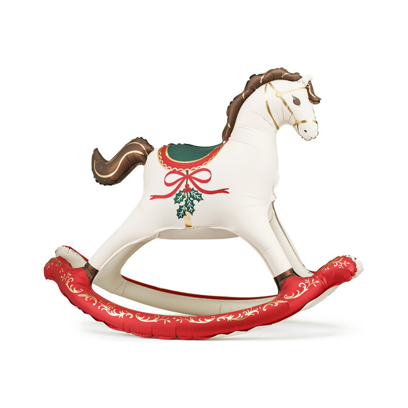Foil Balloon Christmas Rocking Horse, 118x104 cm, mix Foil Balloon Christmas Rocking Horse, 118x104 cm, mix