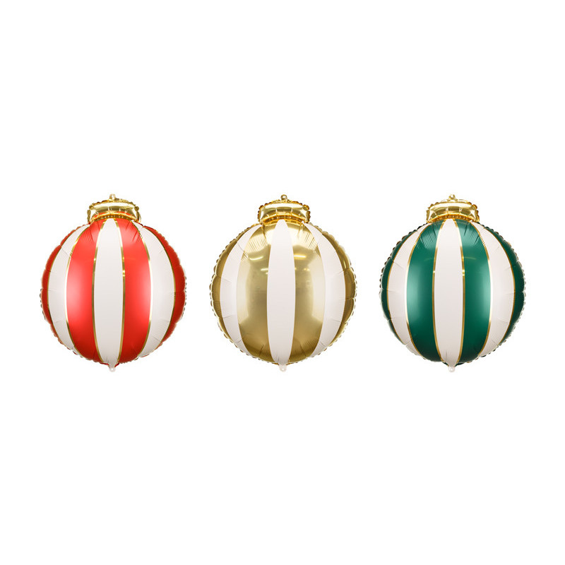 Foil Balloons Christmas Baubles, 42x46cm, mix (1 pkt / 3 pc.) Foil Balloons Christmas Baubles, 42x46cm, mix (1 pkt / 3 pc.)