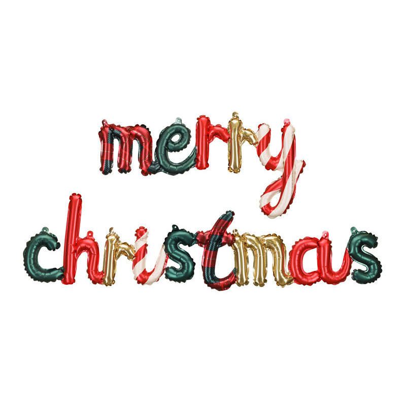 Foil Balloon Merry Christmas, 143 x 25 cm, mix Foil Balloon Merry Christmas, 143 x 25 cm, mix