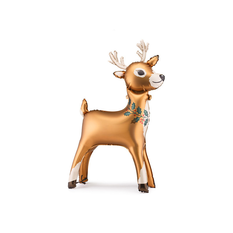 Standing Foil Balloon Reindeer, 65 x 105 cm, mix Standing Foil Balloon Reindeer, 65 x 105 cm, mix