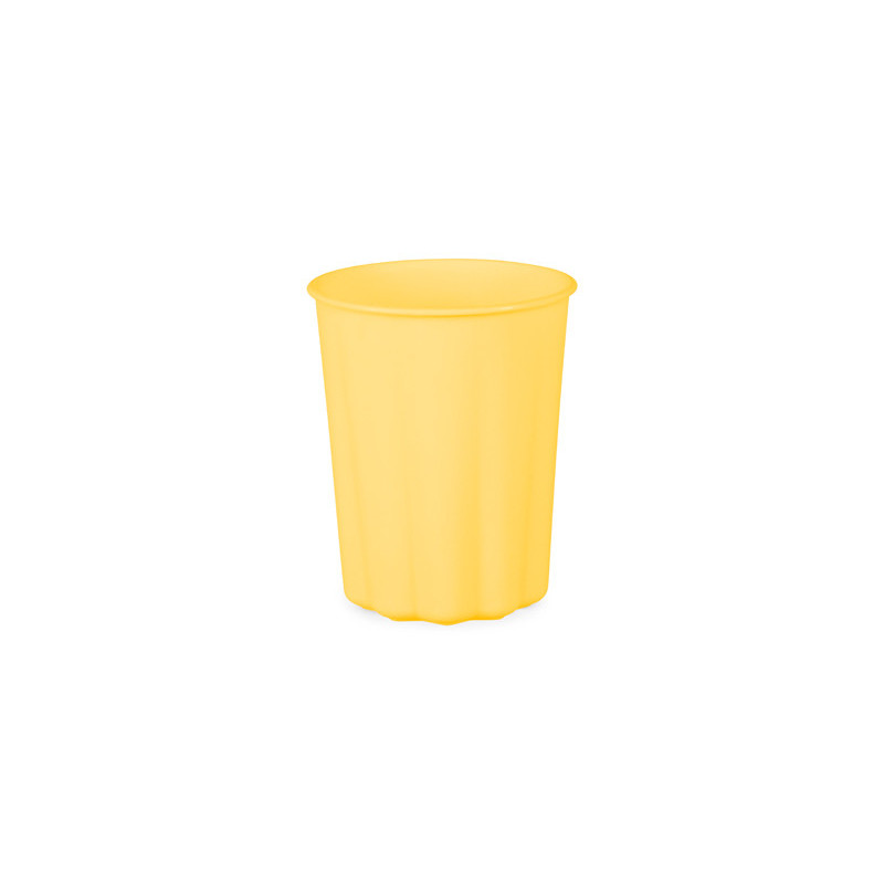 Plastic cups Frill, 220 ml, yellow (1 pkt / 4 pc.)