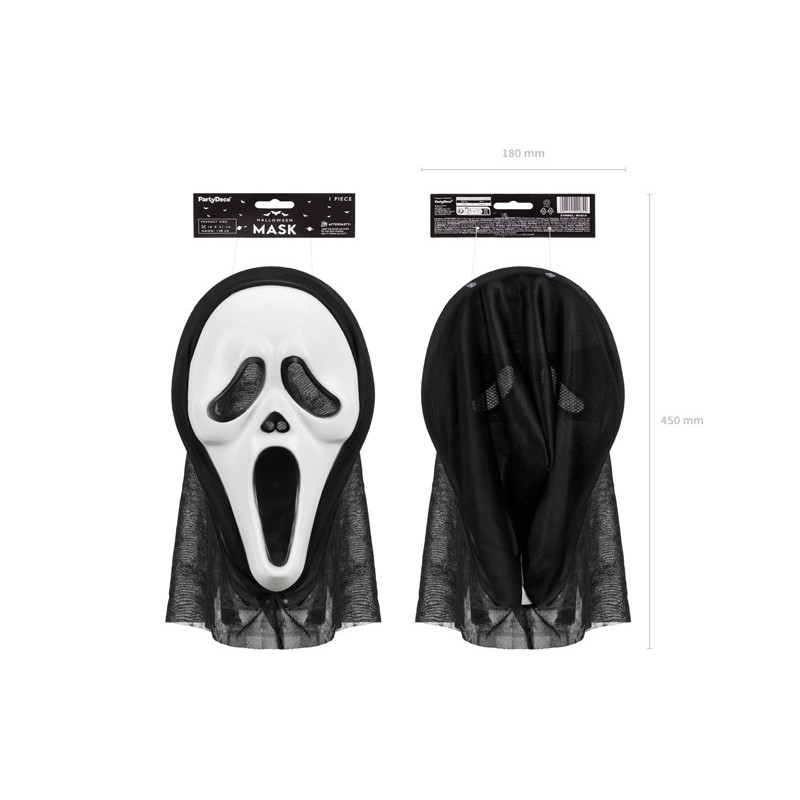 Halloween hooded mask, 18x31cm, mix Halloween hooded mask, 18x31cm, mix
