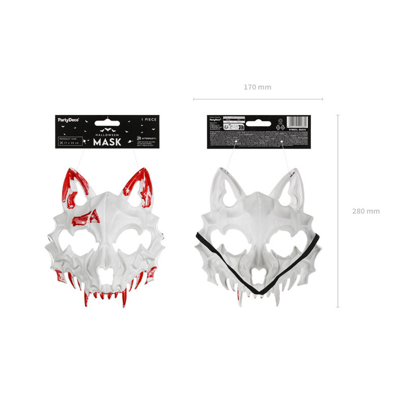 Bloody Wolf mask, 17x20cm, mix Bloody Wolf mask, 17x20cm, mix