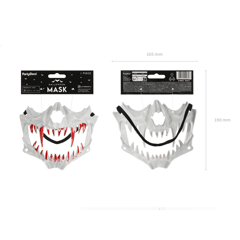 Skull mask, 16.5x14cm, mix Skull mask, 16.5x14cm, mix