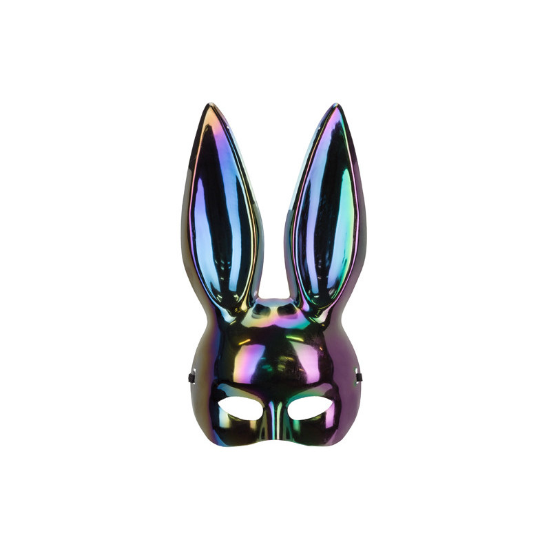 Bunny mask, 16.5x34cm, black