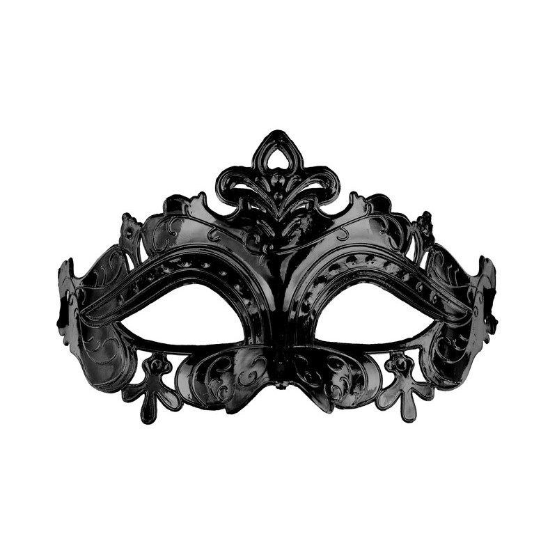 Carnival mask, 17x9 cm, black