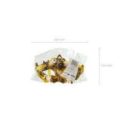 Carnival mask, 17x9 cm, dark gold Carnival mask, 17x9 cm, dark gold