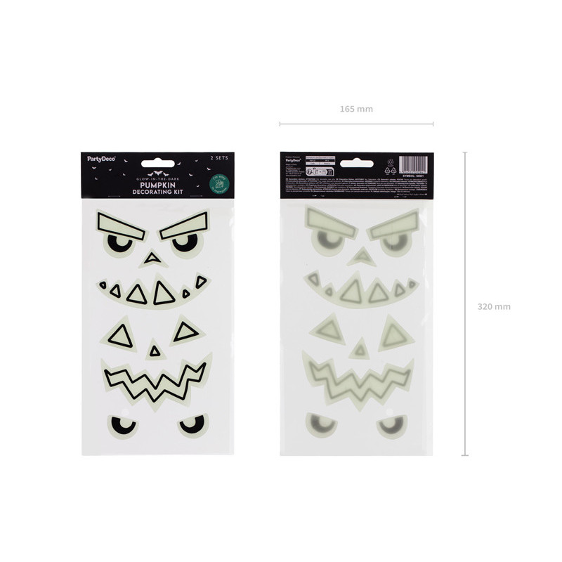 Gel Pumpkin stickers (1 pkt / 2 pc.) Gel Pumpkin stickers (1 pkt / 2 pc.)