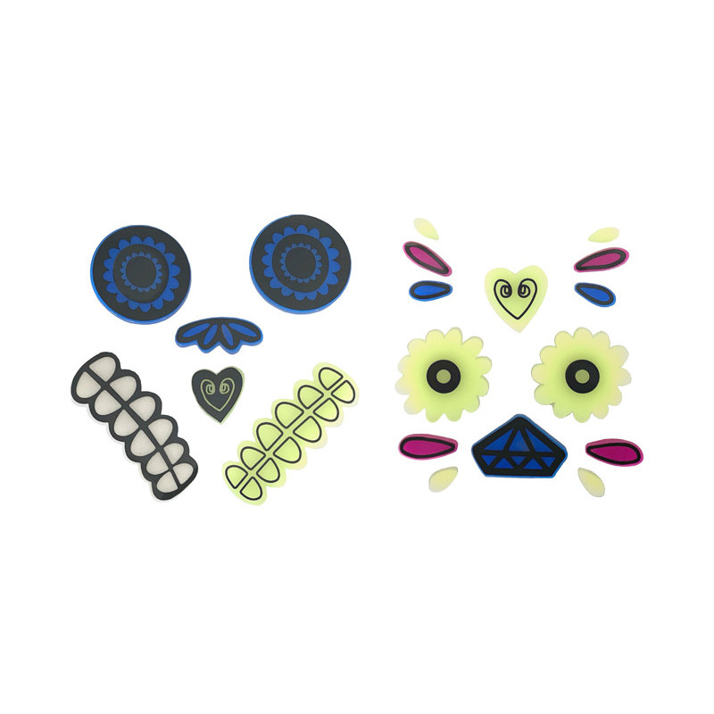Gel Pumpkin stickers, mix (1 pkt / 2 pc.) Gel Pumpkin stickers, mix (1 pkt / 2 pc.)