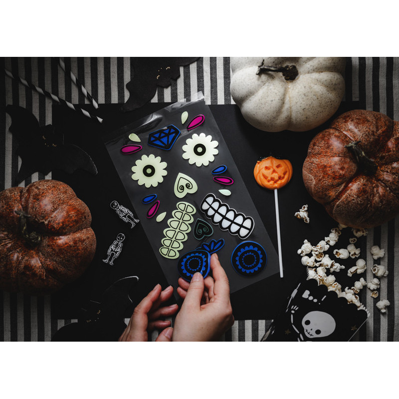 Gel Pumpkin stickers, mix (1 pkt / 2 pc.) Gel Pumpkin stickers, mix (1 pkt / 2 pc.)