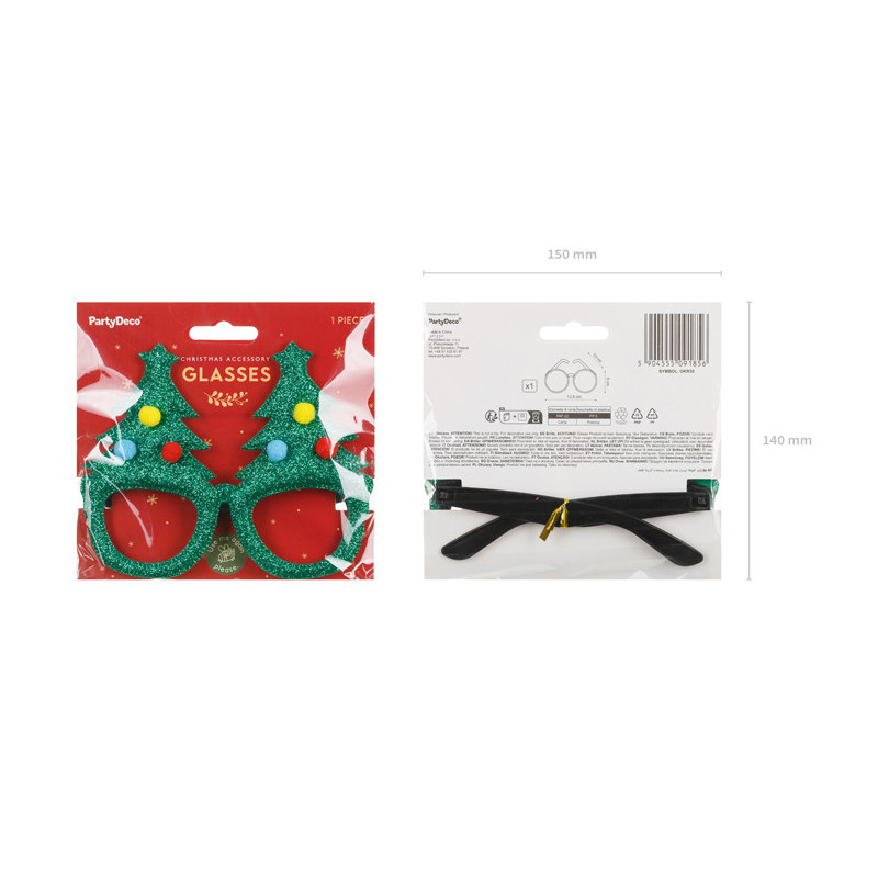 Christmas Tree Glasses, mix Christmas Tree Glasses, mix