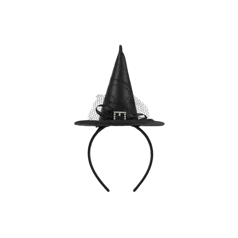 Witch Hat Headband, 17x28 cm, black Witch Hat Headband, 17x28 cm, black
