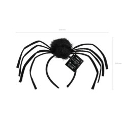 Spider Headband, 19x32 cm, Black Spider Headband, 19x32 cm, Black